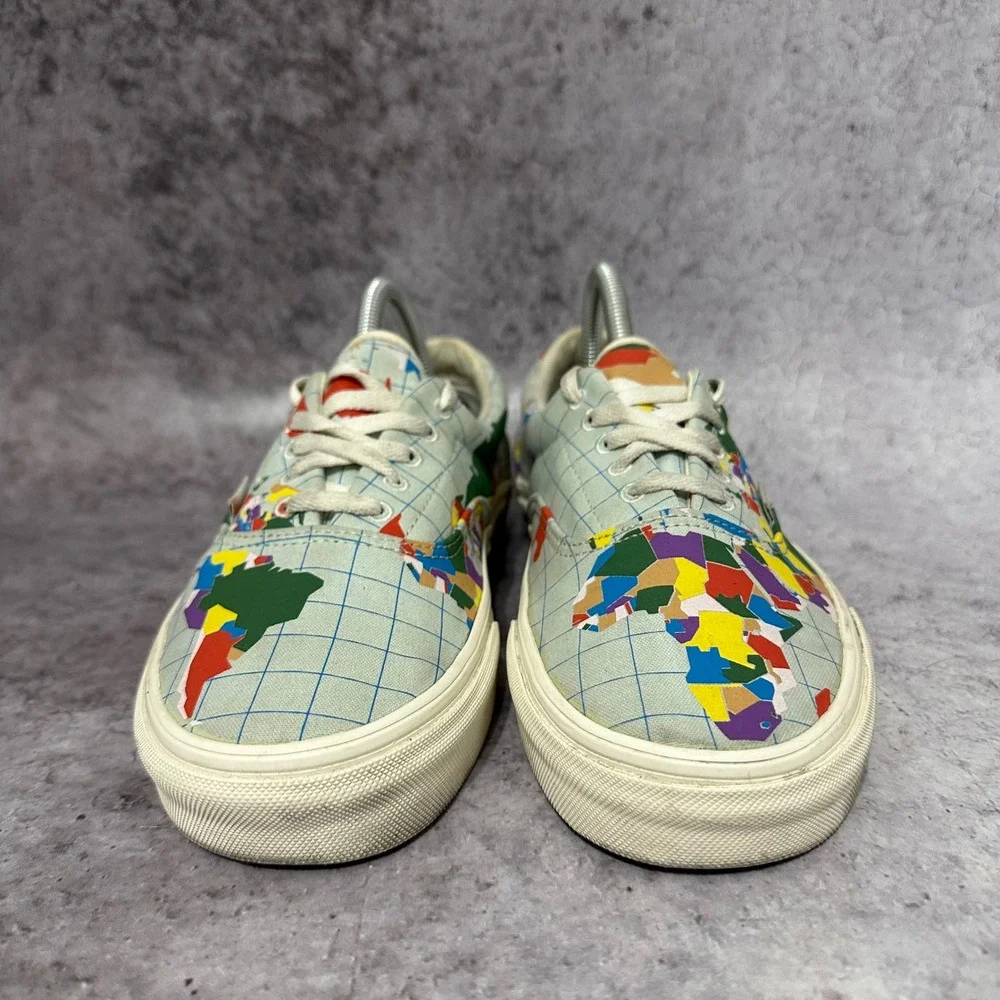 Vans Era Save Our Planet Sneakers Mens 8.5 World Map Multicolor Low Top Shoes